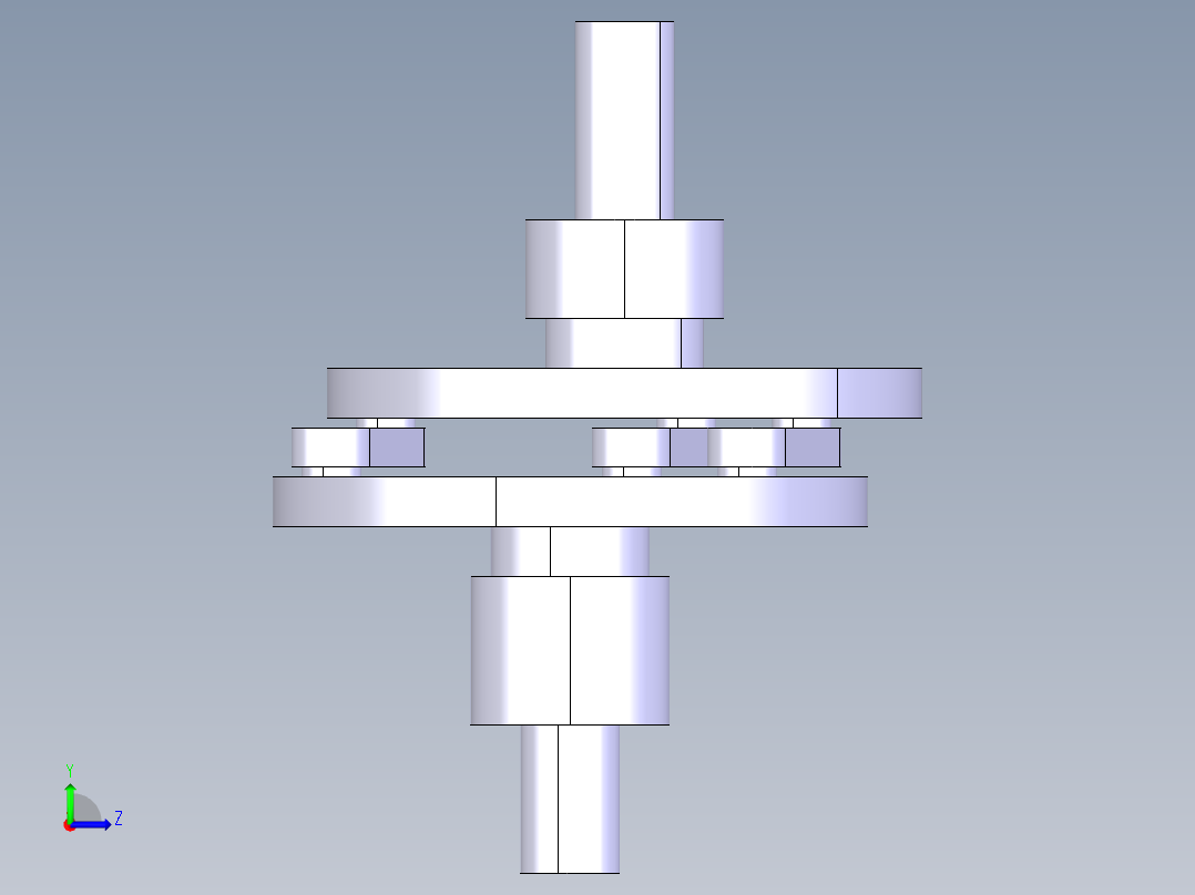 平行旋转运动结构左视图