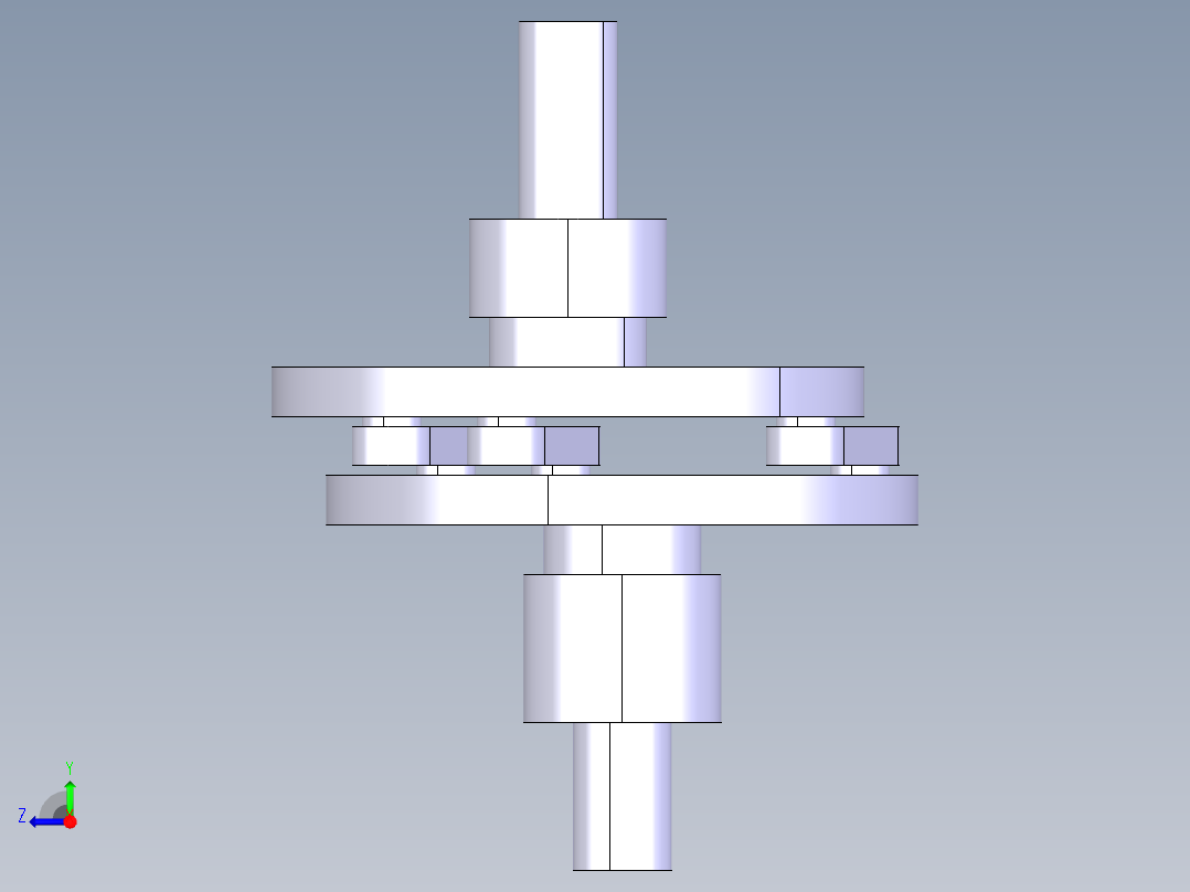 平行旋转运动结构右视图
