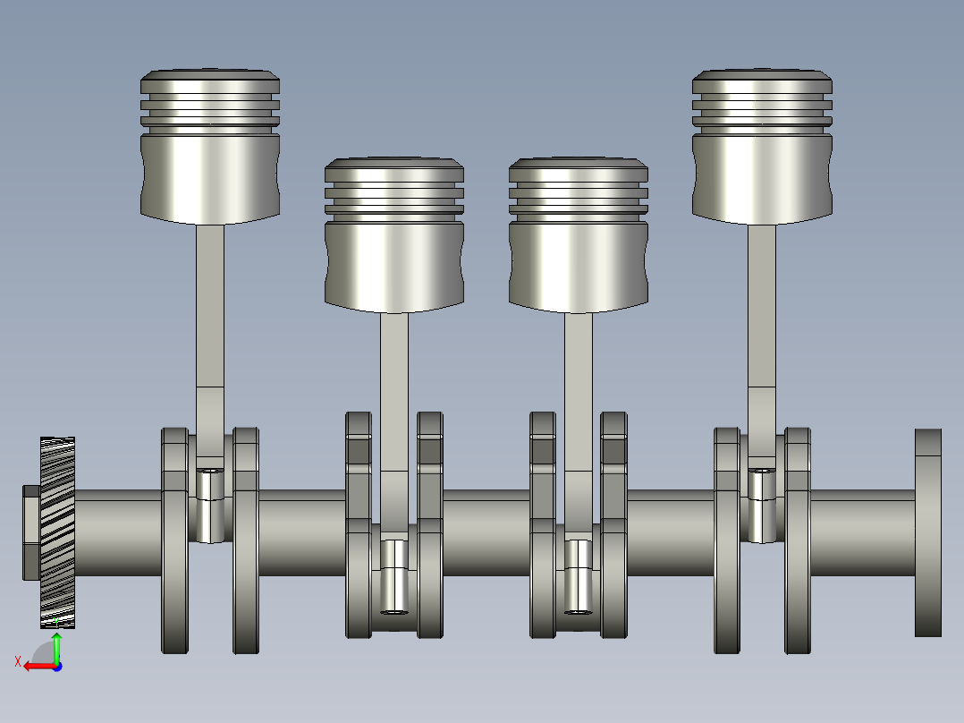 汽车引擎盖部件设计后视图