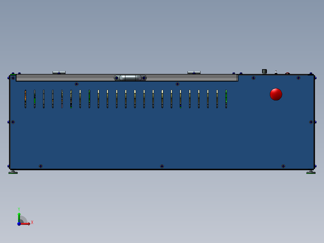 激光雕刻切割机3D图纸H507前视图