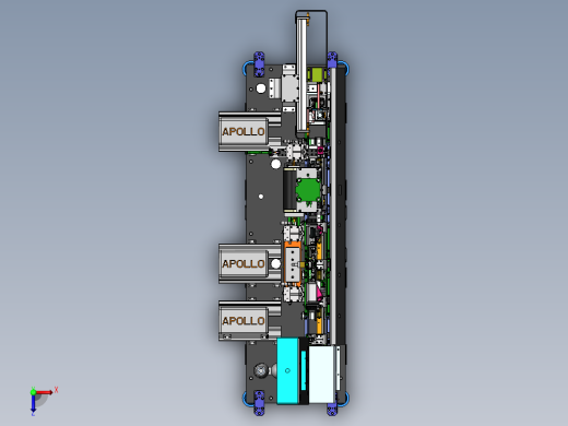 G462 USB2.0铁壳侧面焊接自动机俯视缩略图