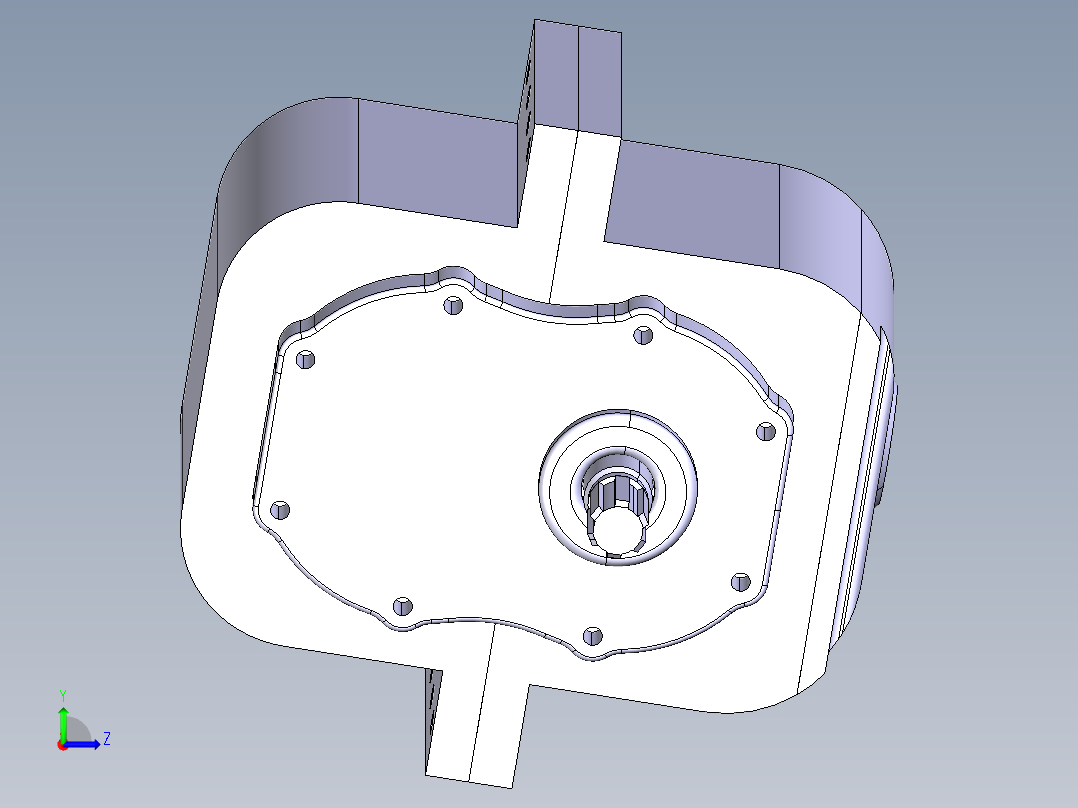 纯电动四驱乘用车变速器设计（含三维CATIA+CAD图纸+说明书）左视图