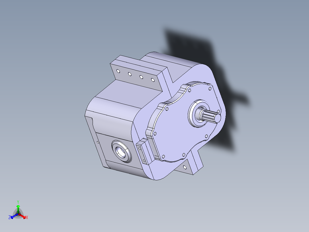 纯电动四驱乘用车变速器设计（含三维CATIA+CAD图纸+说明书）正等轴测图