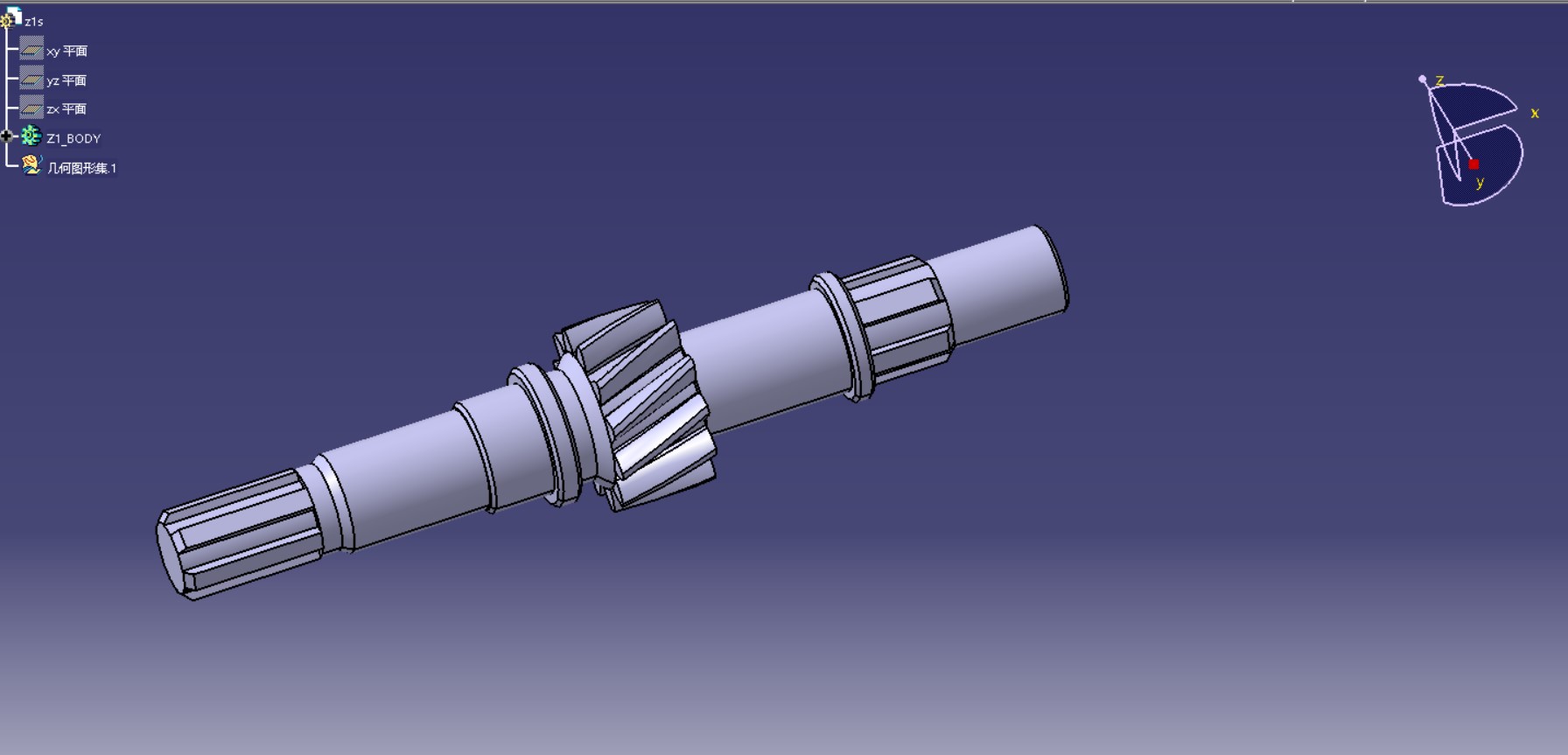 纯电动四驱乘用车变速器设计（含三维CATIA+CAD图纸+说明书）