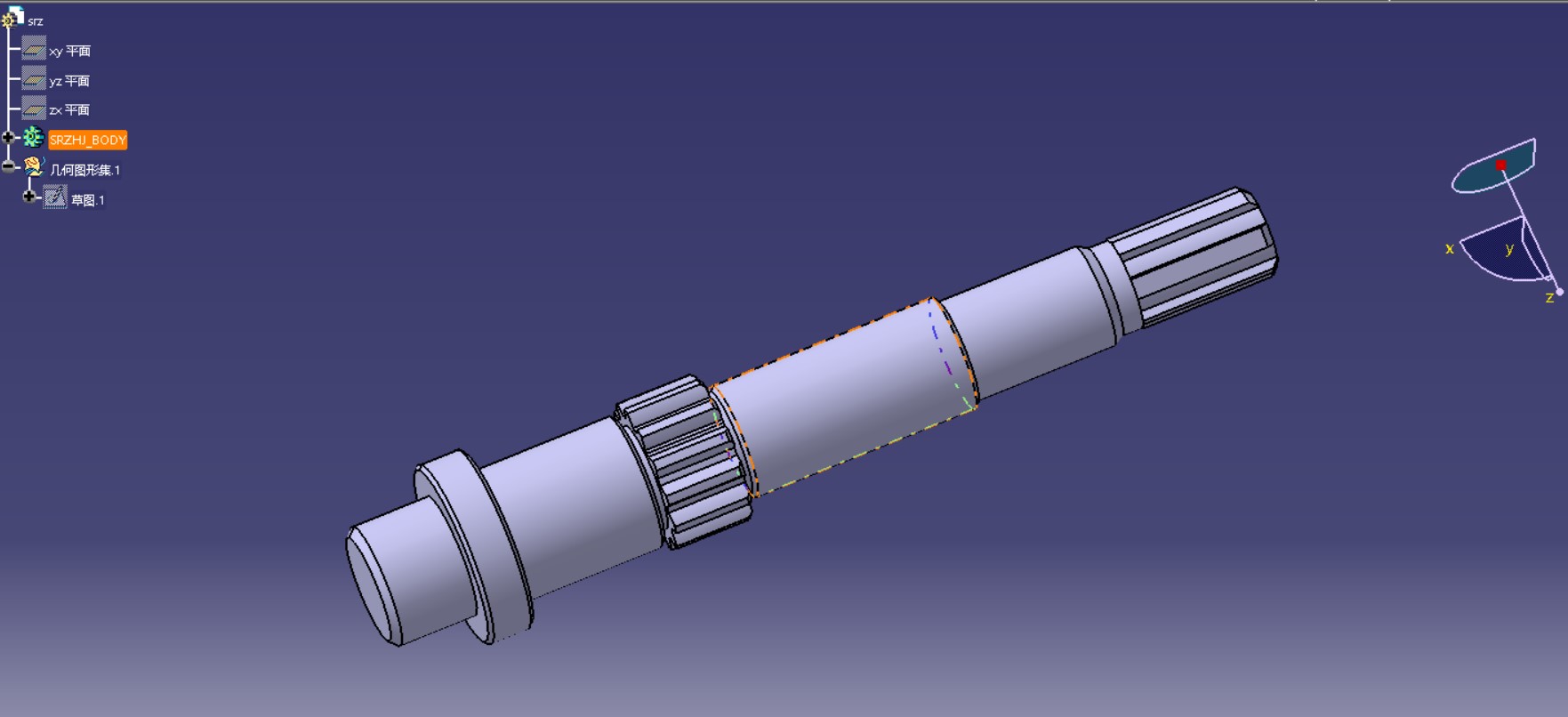 纯电动四驱乘用车变速器设计（含三维CATIA+CAD图纸+说明书）