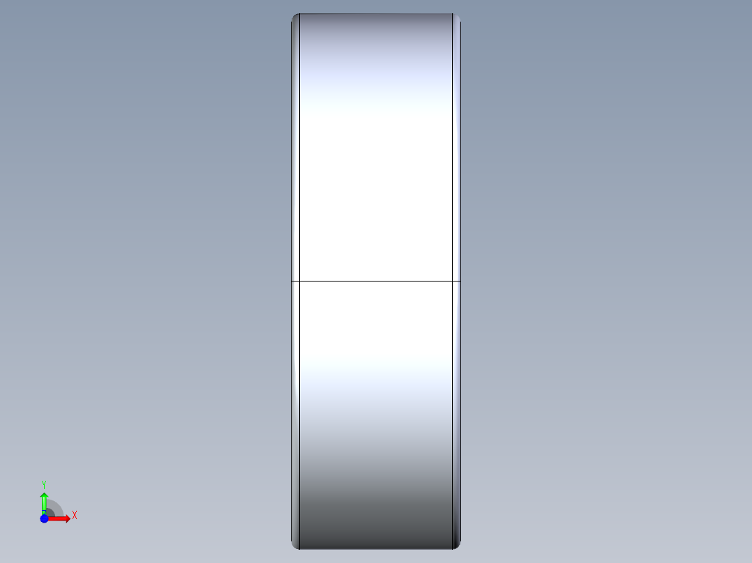 滚珠轴承-FAG BALL BEARING 607 7x19x6.STEP前视图