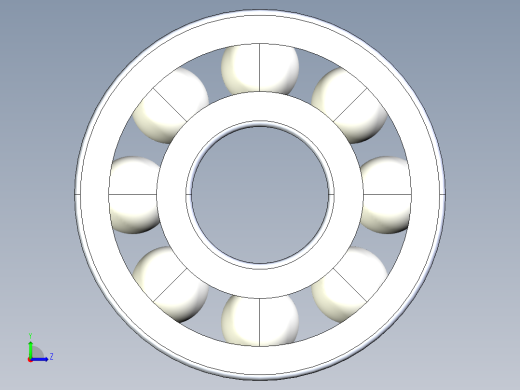 滚珠轴承-FAG BALL BEARING 607 7x19x6.STEP左视缩略图