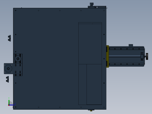 581悬挂式CNC机床左视缩略图