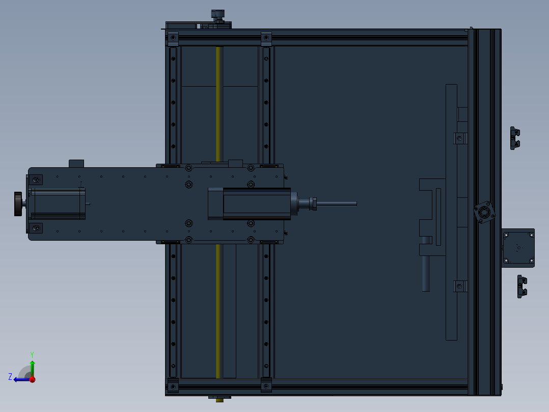 581悬挂式CNC机床右视图
