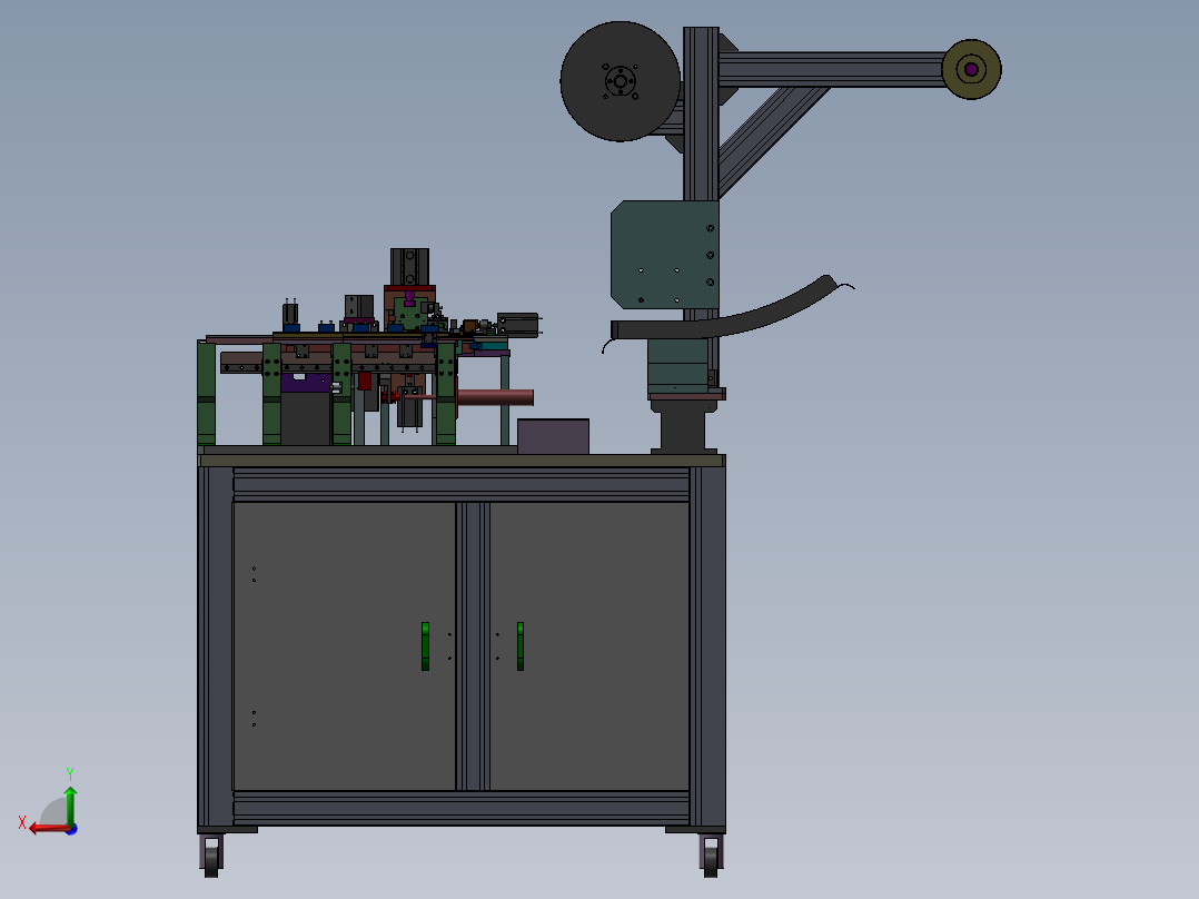继电器自动组装机（全凸轮式结构设备）后视图
