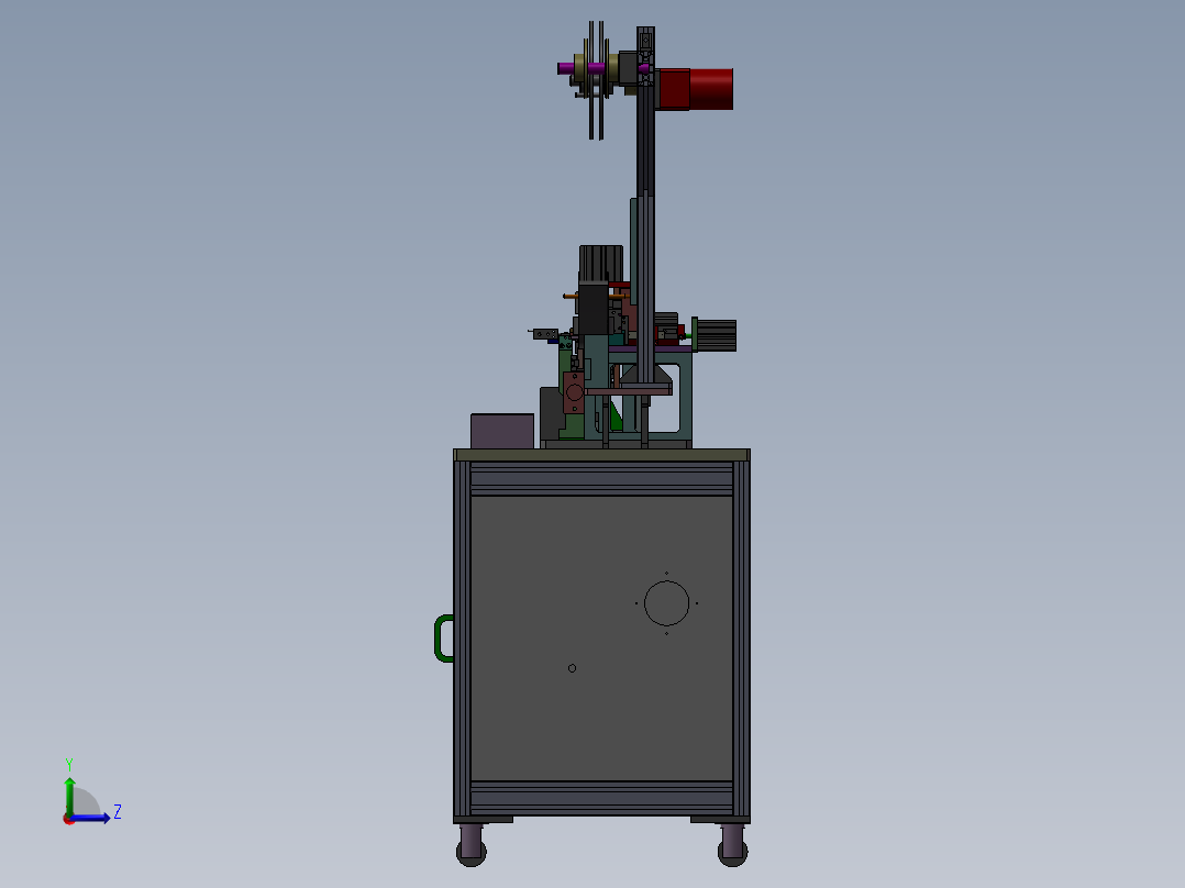 继电器自动组装机（全凸轮式结构设备）左视图