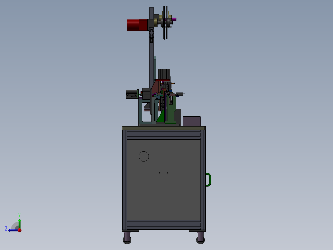 继电器自动组装机（全凸轮式结构设备）右视图