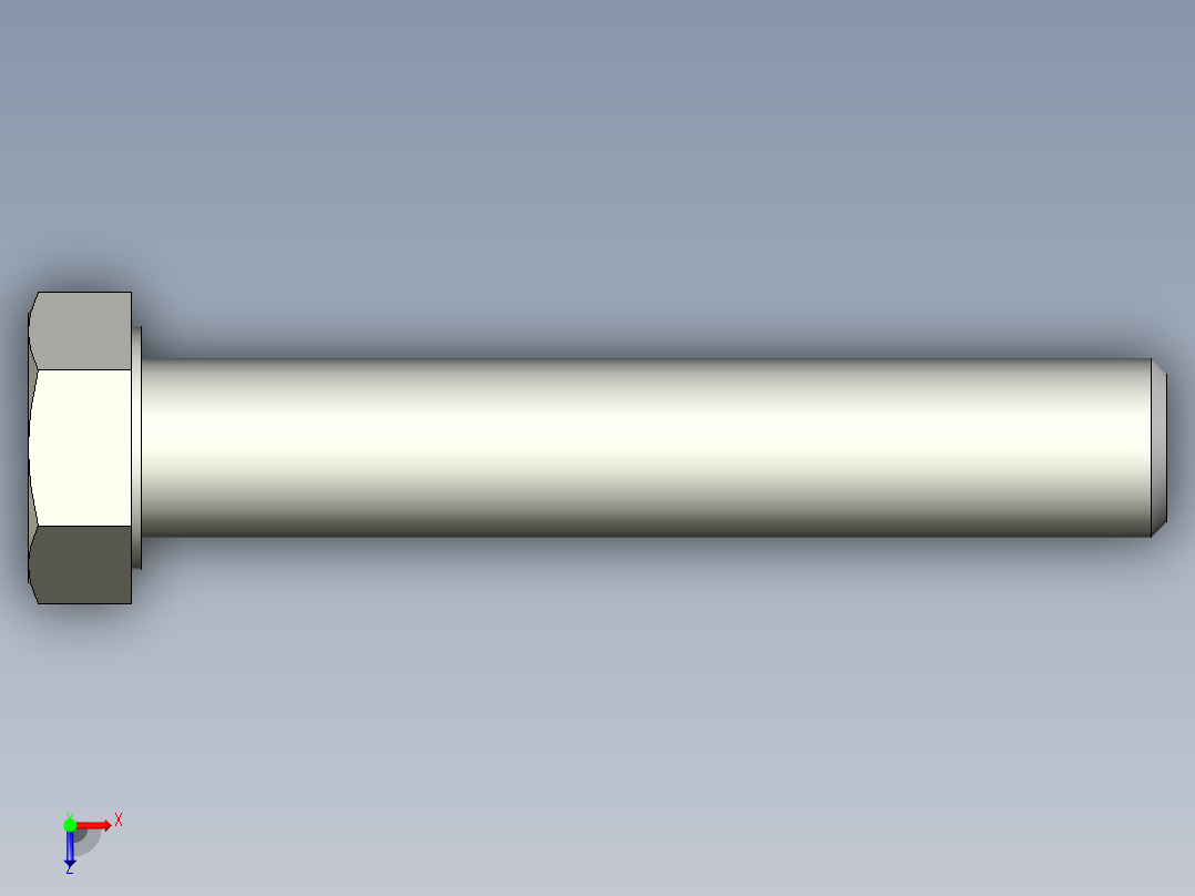 螺钉-DIN_931-M14x2x80_21.stp俯视图