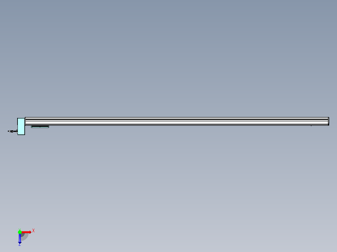 威洛博VBC同步带传动一无尘环境VBC14-L45-S2450-BRU-ZP40-C3俯视图