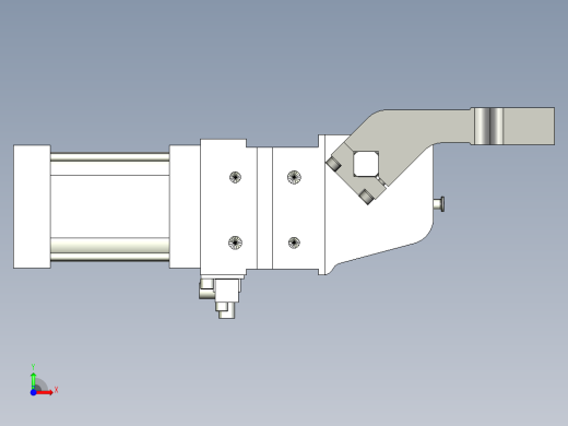 德克斯TUNKERS气缸数模V2_50_1_A11_T12_135_GRAD_TUENKERS前视缩略图