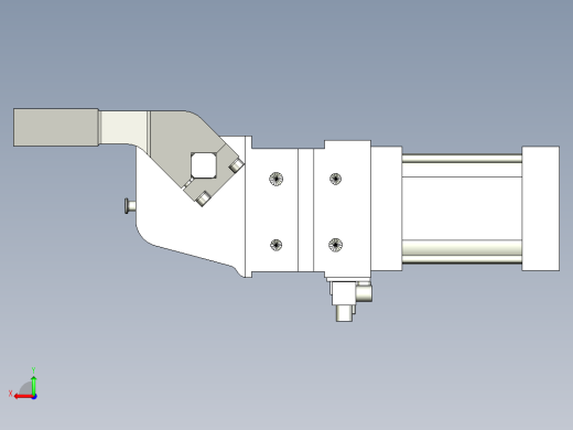 德克斯TUNKERS气缸数模V2_50_1_A11_T12_135_GRAD_TUENKERS后视缩略图