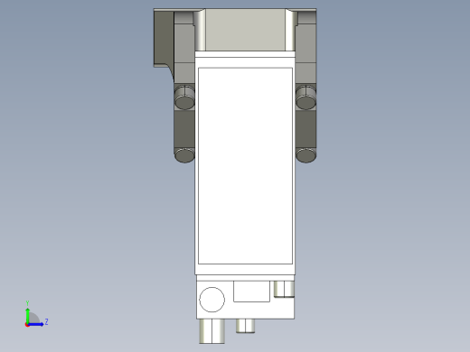 德克斯TUNKERS气缸数模V2_50_1_A11_T12_135_GRAD_TUENKERS左视缩略图