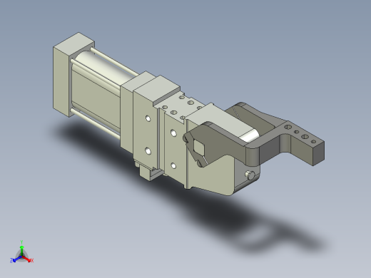 德克斯TUNKERS气缸数模V2_50_1_A11_T12_135_GRAD_TUENKERS正等轴测缩略图