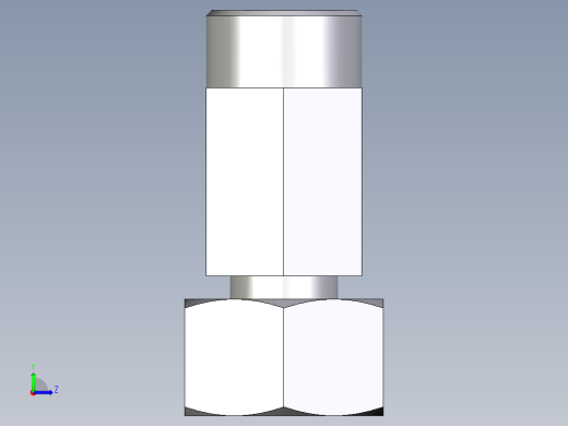 卡套式工业通用硬管接头EO_Standpipe_run_tee_EVL25SOMD71左视缩略图