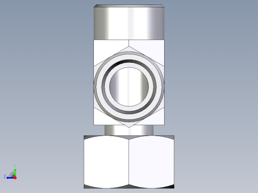 卡套式工业通用硬管接头EO_Standpipe_run_tee_EVL25SOMD71右视缩略图