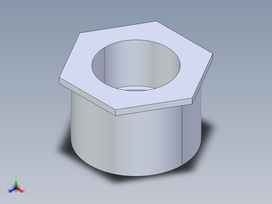 聚氯乙烯配件16-Sch80_ReducerBushing_SxSPIG_837-338_3in x 2in主视图