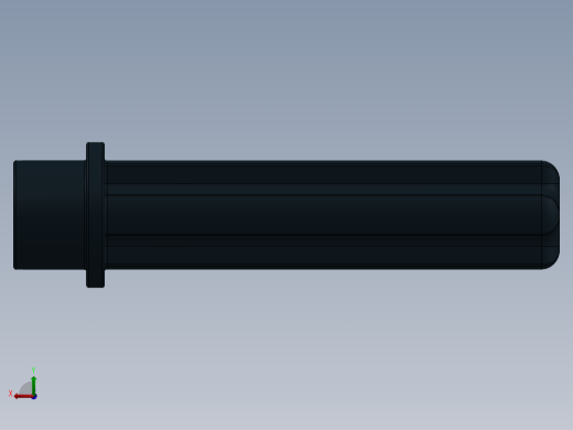 乐高机械组车桥-6587 Black Technic Axle 3 with Stud.SLDPRT后视缩略图