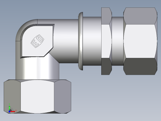 卡套式工业通用硬管接头EO_Bulkhead_elbow_WSV30S71前视缩略图