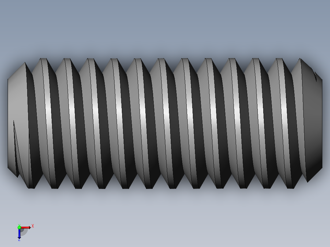 DIN 913-ISO 4026 固定螺钉-M2.5 L=6.SLDPRT俯视图