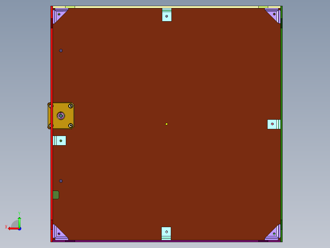 儿童玩具桌面级3D立体打印机后视图