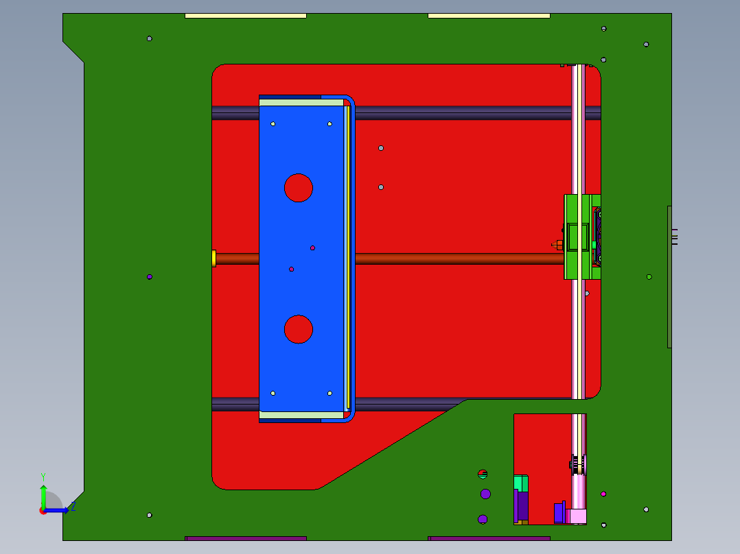 儿童玩具桌面级3D立体打印机左视图