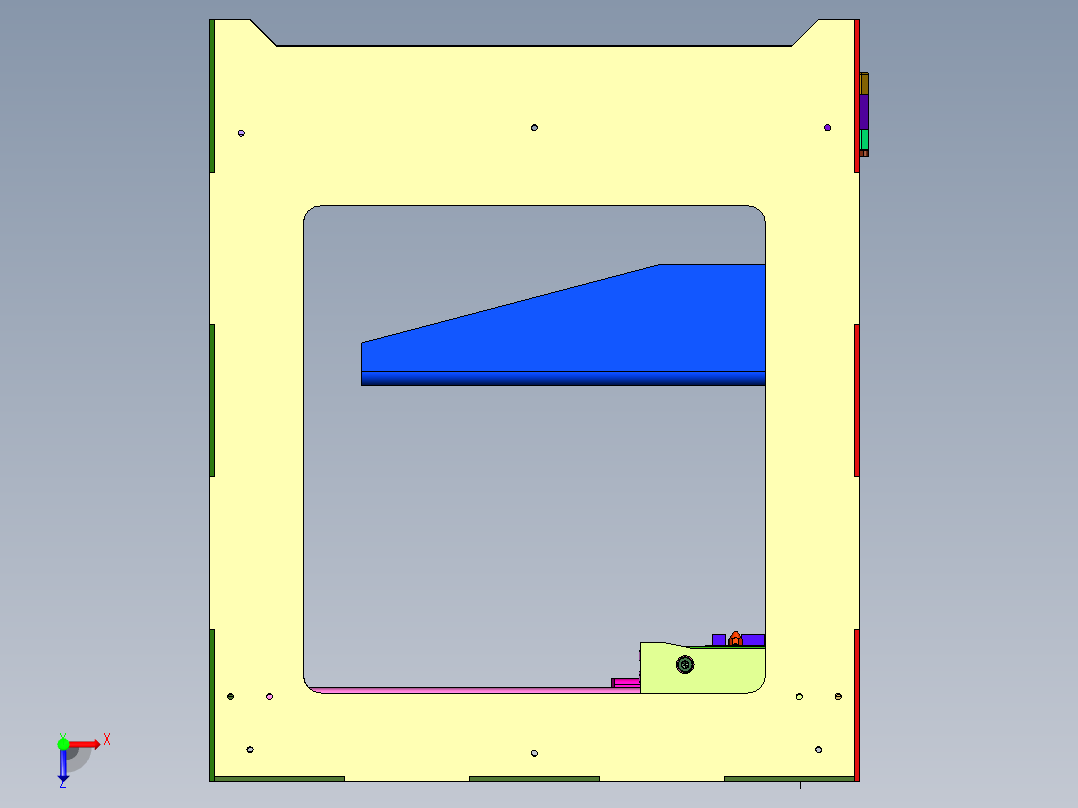 儿童玩具桌面级3D立体打印机俯视图