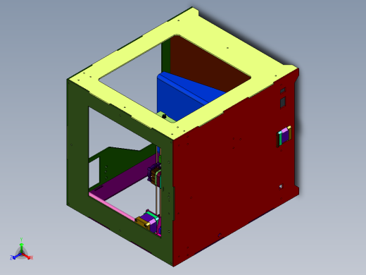 儿童玩具桌面级3D立体打印机正等轴测缩略图
