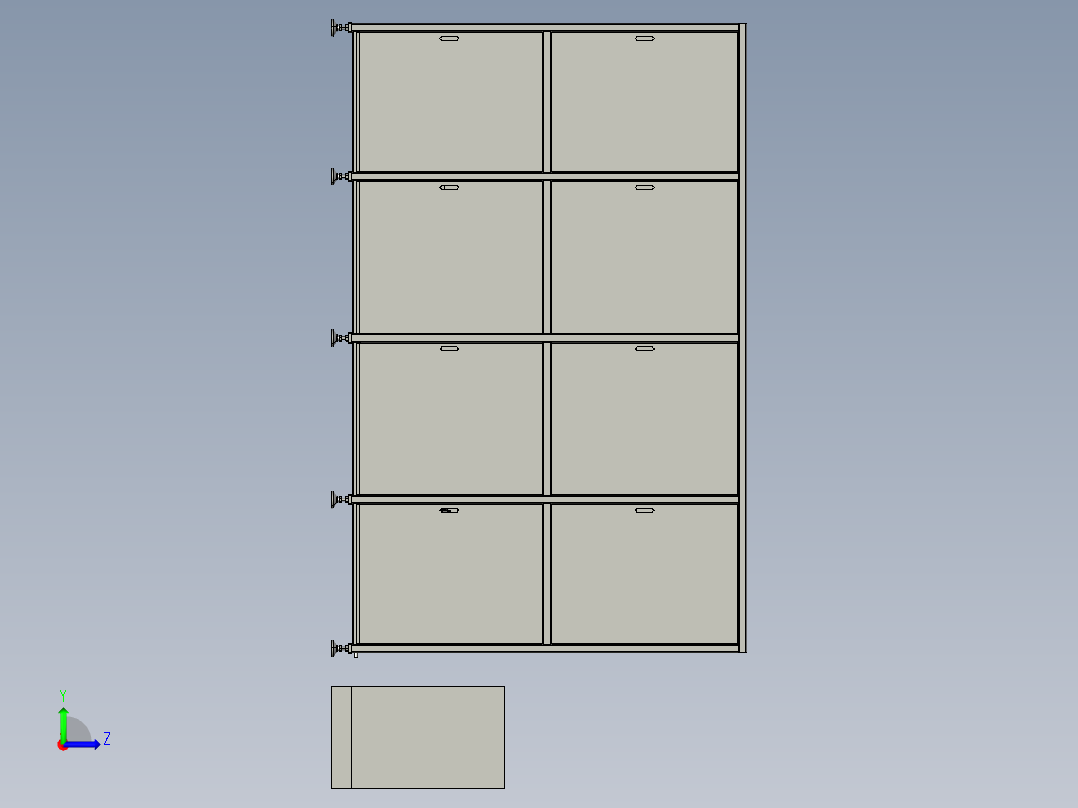 全自动浸油防锈机左视图