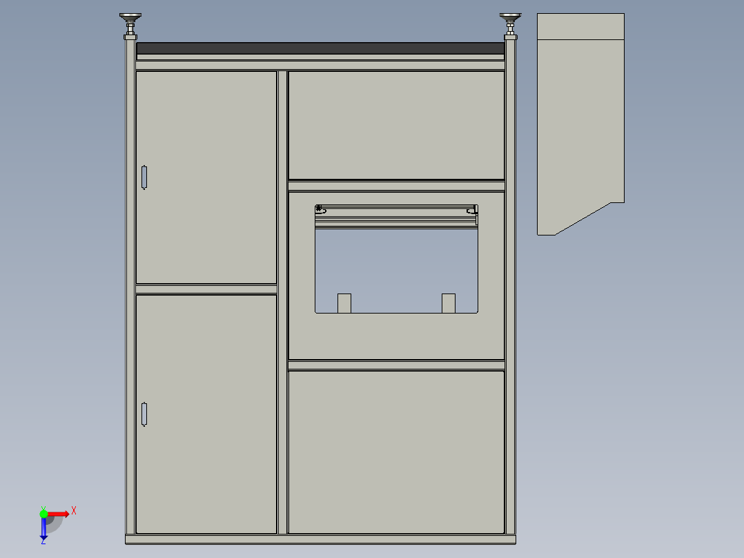 全自动浸油防锈机俯视图