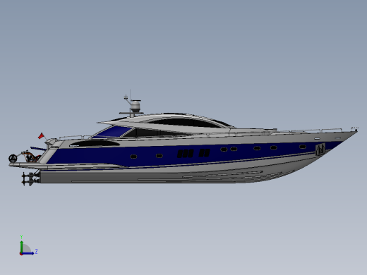 游艇左视缩略图