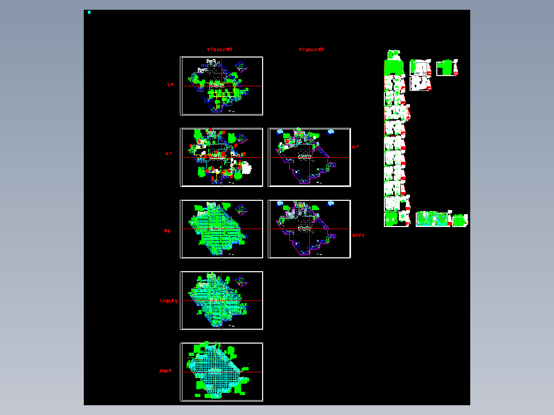 珠海某小区电气照明规划图