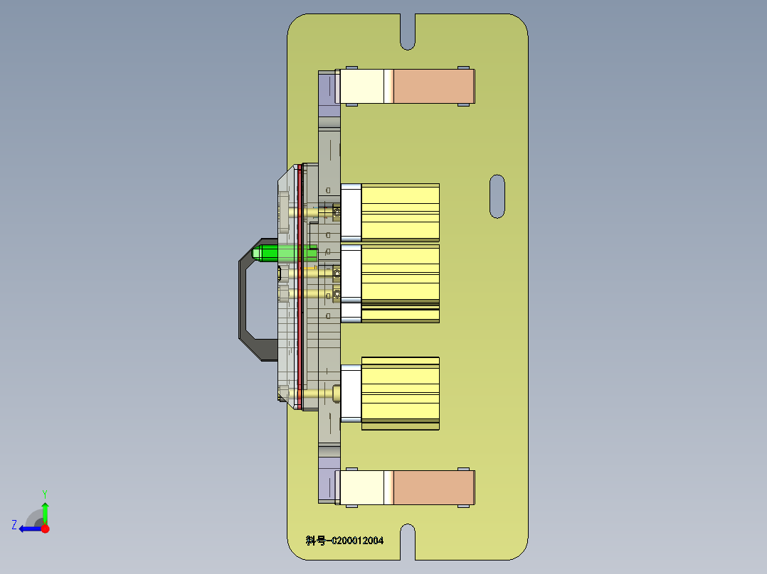 X7400-C-笔记本CNC工装夹具三维模型CNC验证铣侧孔更新-210106右视图