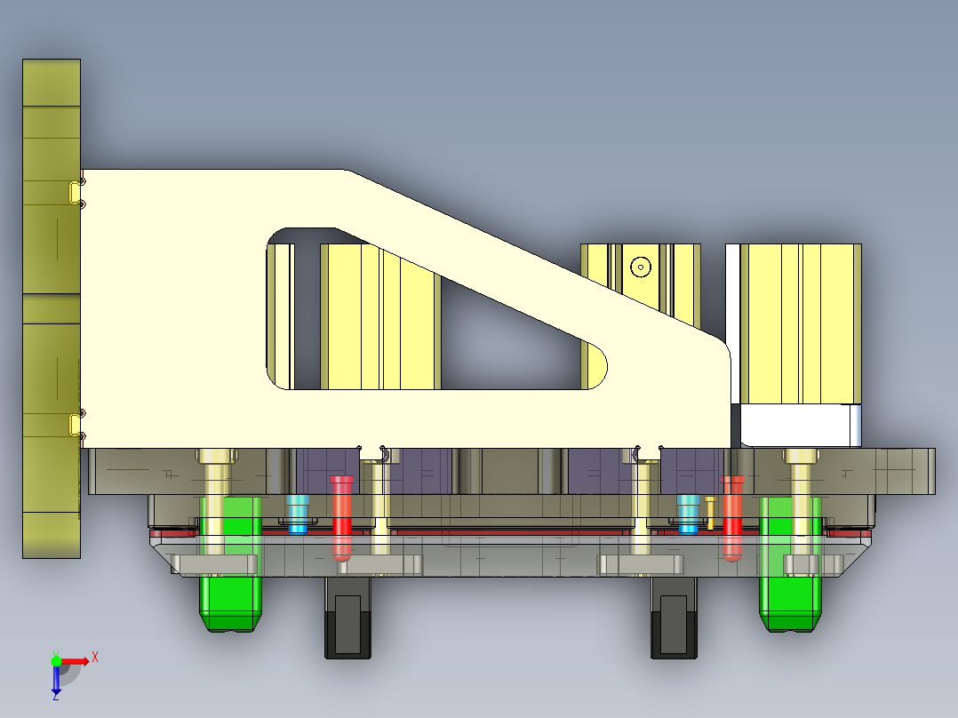 X7400-C-笔记本CNC工装夹具三维模型CNC验证铣侧孔更新-210106俯视图