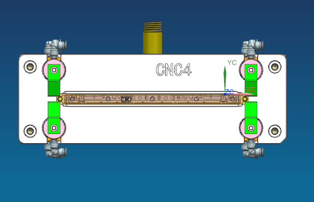 长条金属盖铣内腔治具模型+CAD