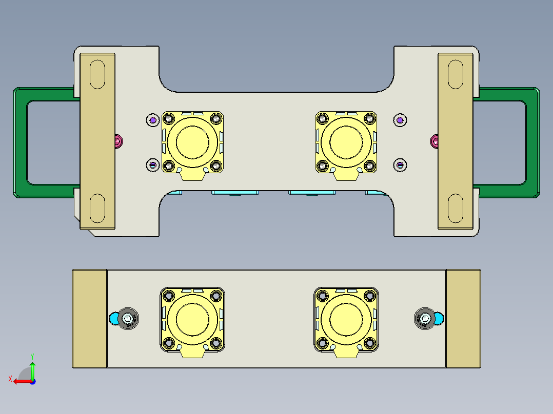320-0690-小零件CNC工装夹具三维模型CNC2反面及内腔结构加工治具-快换版-200907后视图