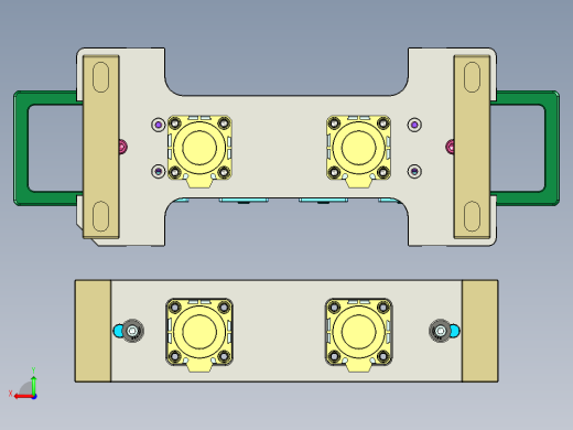 320-0690-小零件CNC工装夹具三维模型CNC2反面及内腔结构加工治具-快换版-200907后视缩略图
