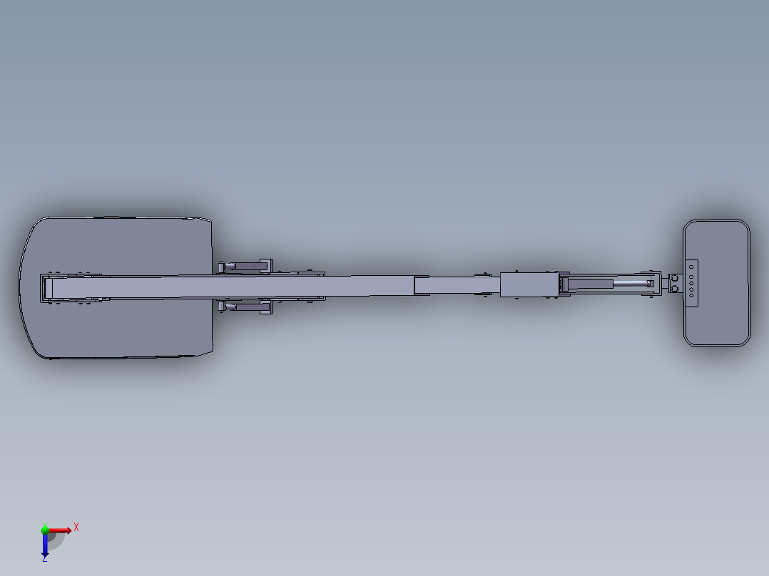 高空作业平台举升装置俯视图