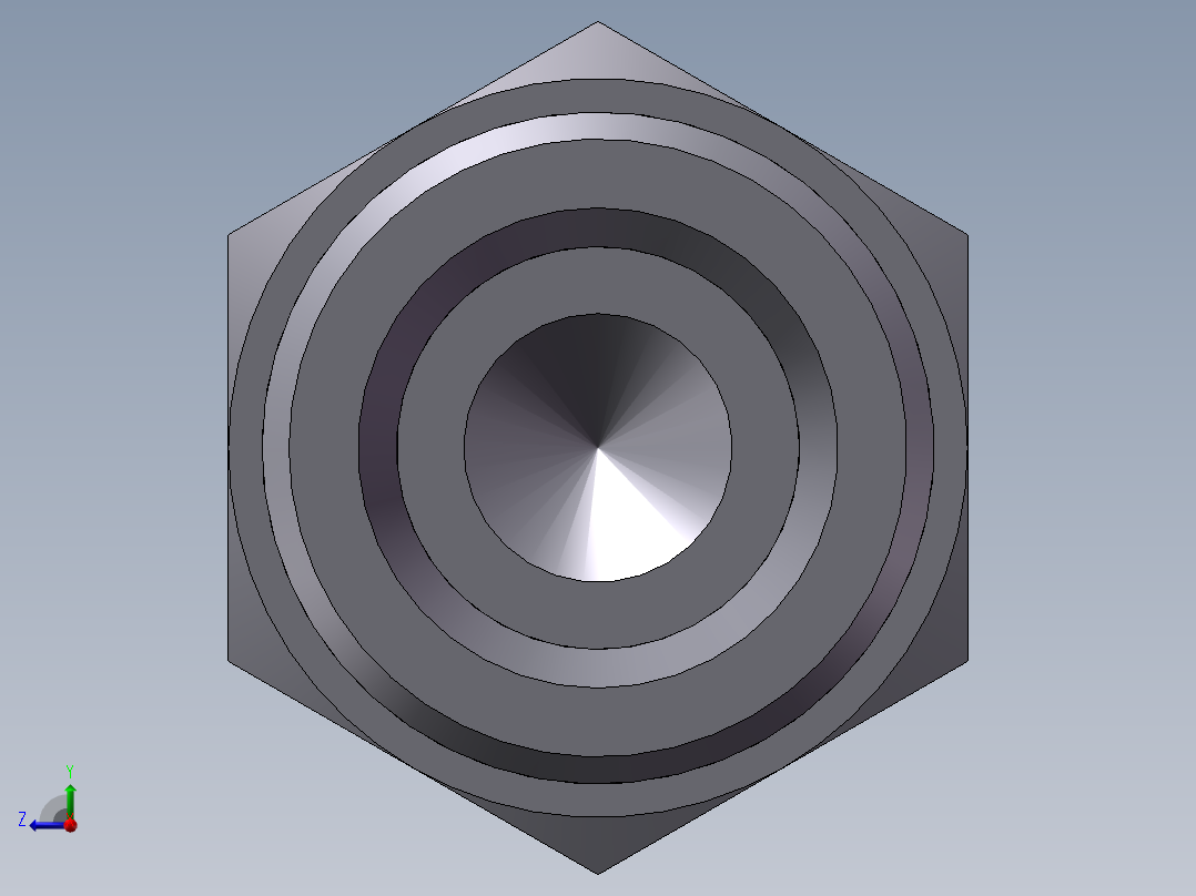 堵头 4C+4D 管端堵、4D-20右视图