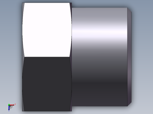 堵头 4C+4D 管端堵、4D-20俯视缩略图