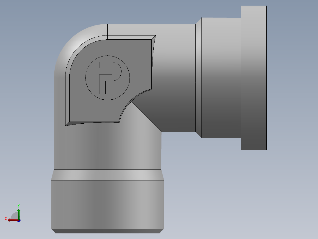 法兰接头、1CFL9-30-12后视图
