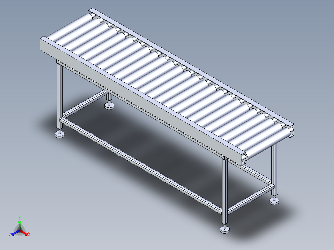 滚筒线正等轴测图