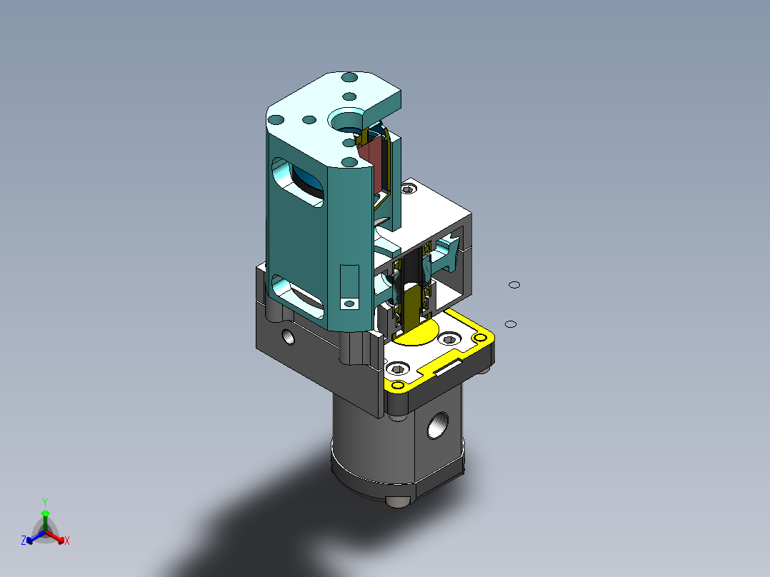 泵、水泵(119)正等轴测图