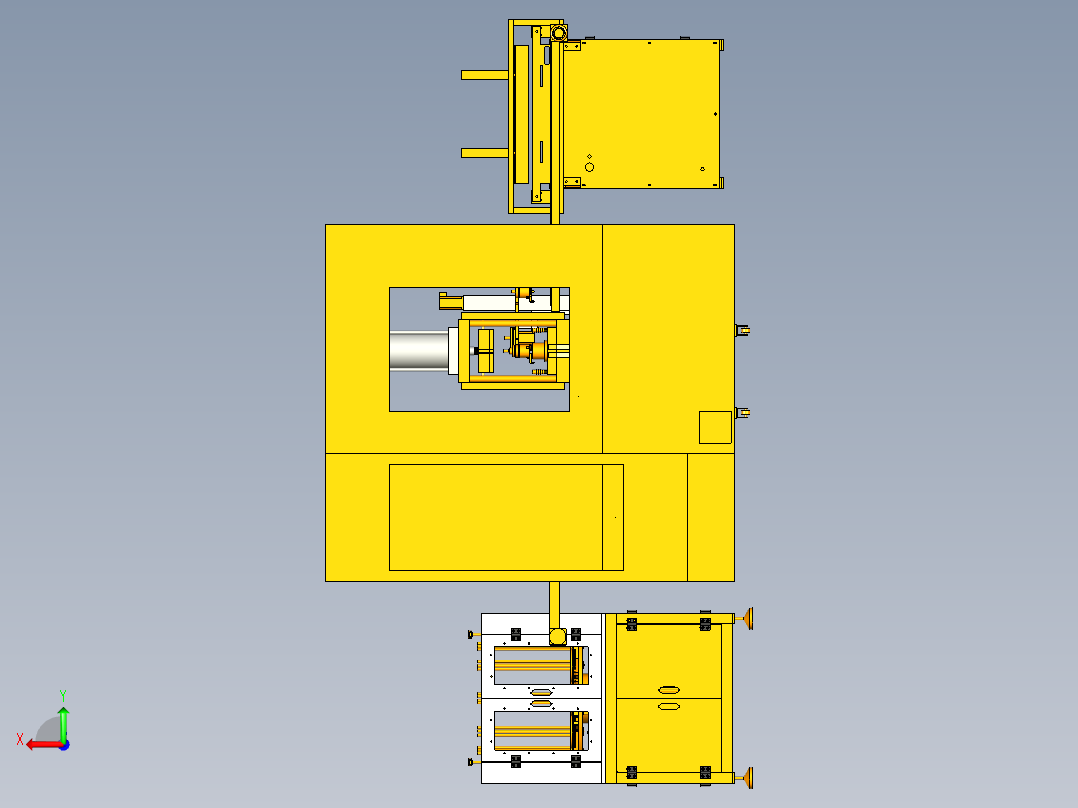 视觉铣槽机后视图