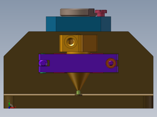 滤油器体工艺及钻φ38孔夹具【三维SolidWorks】前视缩略图