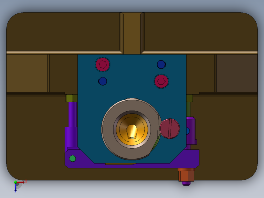滤油器体工艺及钻φ38孔夹具【三维SolidWorks】俯视缩略图